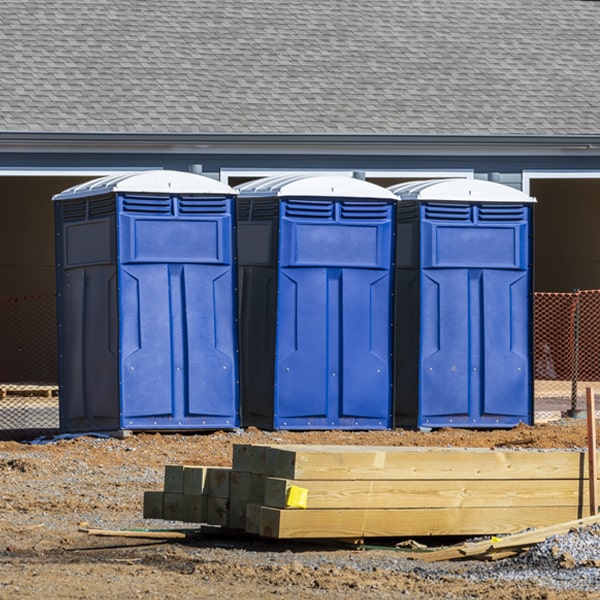 how can i report damages or issues with the porta potties during my rental period in Desert Shores California